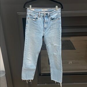 Levi’s wedge straight Blue Distressed Women's Jeans size 27